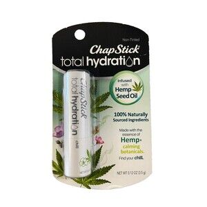 New Chapstick total hydration infused with hemp seed oil lip care - .12 oz